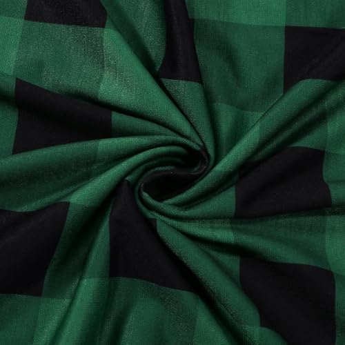 Ensemble homme imprimé à carreaux décontracté couleur vert