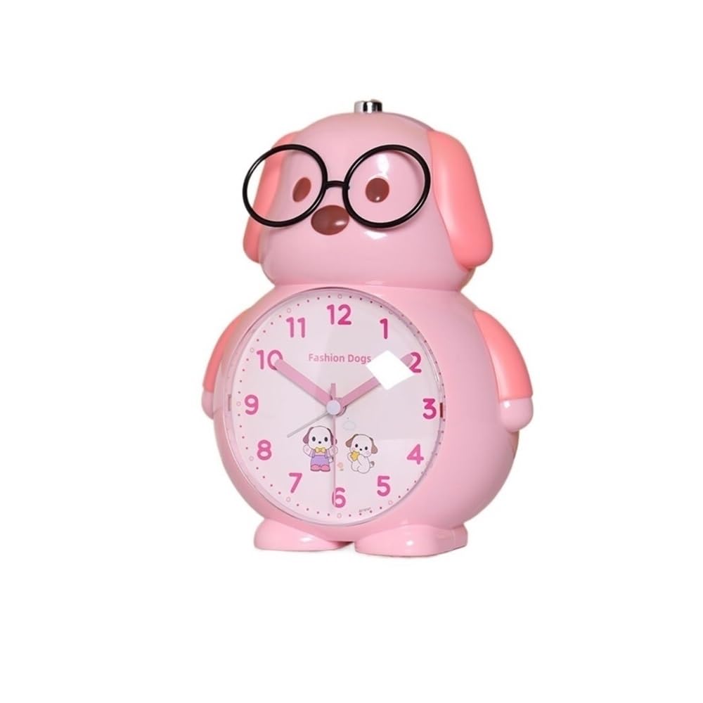 Reloj, Despertador Estudiante Especial Despertador Artefacto Niños Niñas Reloj De Dibujos Animados Reloj Inteligente,Despertador(Pink)