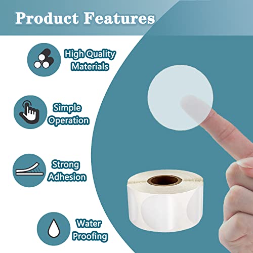 Clear Package Seals Stickers, Envelope Sealer For Mailing 1 Inch Round Circl Wafer Seal Labels 1000 Pcs Self Adhesive Transparent Tab Seal Labels Stickers For Package Envelope Mail Box And Gift #TOP3