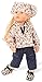 Produktbild Götz 2211026 Little Kidz Grete Puppe - 36 cm große Multigelenk-Stehpuppe mit blonden Haaren und blauen Augen - 13-teiliges Set
