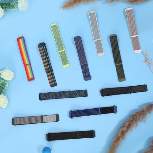 WNIPH 4 Pack Nylon Watch Bands Compatible with Garmin Venu 4 45mm/Venu 3 45mm/2/Vivoactive 4, Garmin Forerunner 255/255 Music/265/955, 22mm Sport Repalcement Strap for Amazfit GTR 4/3/2/Bip 6/Bip 5 by WNIPH - Used condition - Image 5