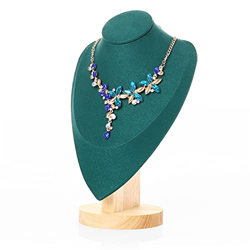 Porte Bijoux Élégant collier de velours 3D Collier de bijoux de bijoux Modèle Buste Stand Collier Chaîne Affichage Buste Stand Tower Rack for la chambre à la maison Support à bijoux ( Color : Bianco ,