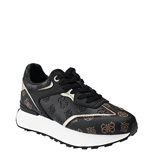 Guess Luchia, Zapatillas Mujer, Negro/Multicolor, 40 EU