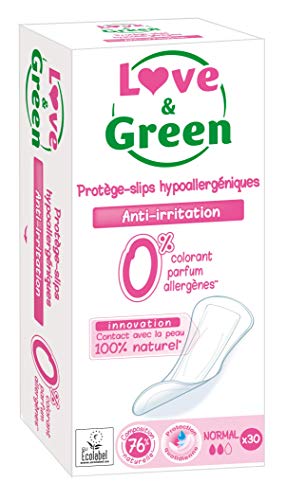 Love & Green Protège-slips Hypoallergéniques 0% 30 Pièces Cover