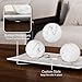 Creative Scents White Marble Look Home Decor Tray and Orb Set Coffee Table Decor for Living Room Centerpiece Table Decorations for Dining Table, Kitchen, Foyer, Entryway Elegant House Decoration