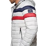 Tommy Hilfiger Men's Water Resistant Ultra Loft Filled Hooded Puffer Jacket Down Alternative Coat, Ice Combo, M - Image 3