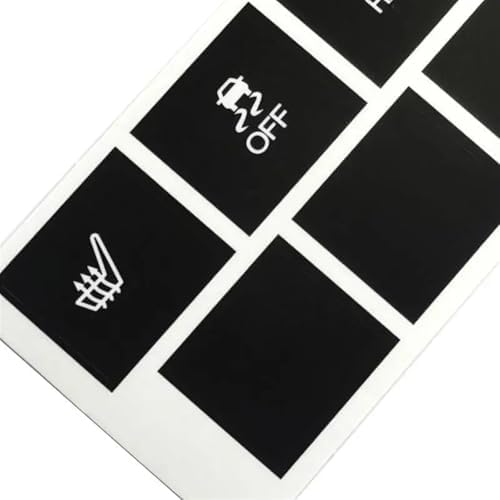 Car Air Conditioning Dash Button Sticker for Jeep Cherokee Commander 2005 2006 2007 2008 2009,Radio Dash Buttons Decal Replacement Stickers Auto Interior Accessories