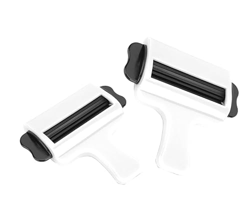 ANKROYU 2PCS Presse-Crème De Teinture Pour Cheveux, Presse-Tube De Pigment, Presse Pour Teinture Capillaire, Outil De Compression à Rouleau, Vide-Tube de Dentifrice, Pour Quotidienne Et Coloration
