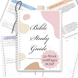 52-Week Bible in a Year Spiral Bible Study Guide Notebook Journal Planner