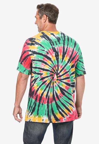 KingSize Men's Big & Tall Lightweight Tie-Dye Crewneck Tee2