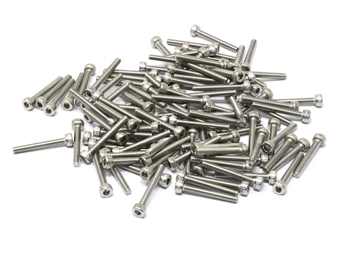 Image of iexcell 10 Pcs M3 x 22mm Thread Pitch 0.5 mm Stainless Steel 304 Hex Socket Head Cap Screws Bolts Kit
