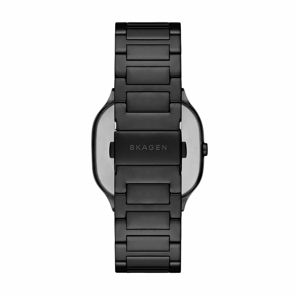 Skagen Orologio Mellem da uomo, movimento al quarzo a tre lancette con cinturino in acciaio inossidabile