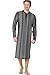 Produktbild hajo Herren Nachthemd Sleepshirt Langer Arm Rundhals mit Knopfleiste Klima Komfort S/48 Schwarz (199)