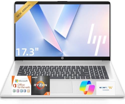 HP 17.3 Inch Business Laptop Computer • 2026 Edition • AMD Ryzen ...