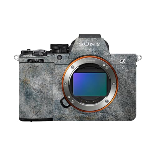 Image of Glossy Glitter Camera Skin Compatible with Sony Alpha A7 Mark V (2025) - Shadow Concrete - Premium 3M Vinyl Protective Wrap Decal Cover - Easy to Apply | Crafted in the USA by MightySkins