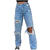 Female Skinny Fit Jeans Regular Jeans Hose Damen Jeanshose gerader Schnitt Straight Übergrösse Damen Hose Straight Leg Dicke Naht Jeanshosen Damenjeans Denim Loose Fit Middle Waist Slim Legs Jeanshose Bootcut Damen Schlaghose Hüftjeans Damen Jeanshose Lang Stretch Skinny Jeanshose Elegant Bootcut Schlaghose High Waist Weites Bein Denim Hose Schlagjeans Bootcut Schlagjeans Slim Fit Flared Pants mit Blumenstickerei