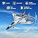 IOEDHW G1 RC Planes Glider, 2.4GHz 2CH Foam Remote Control Airplane with Light, Remote Control Aircraft with 6-axis Gyro Stabilizer, Easy to Fly, RC Jet Fighter Toys Gift for Kids and Beginner