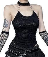 Tops Type:Camis/Decoration:Hollow Out/Clothing Length:Short/Pattern Type:Solid/Style:Sexy & Club Women Fashion Tank Tops Sexy Backless Top Y2k Black Crop Top Halter Neck Solid Camisole Sleeveless T-shirt Clothes Feature:Streetwear Fashion Black Sleev...