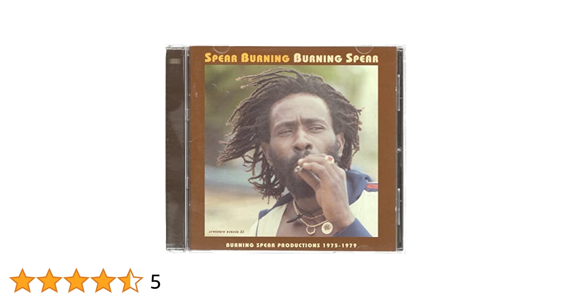 英2discs LP Burning Spear Spear Burning PSLP033 PRESSURE SOUNDS /00660 Spear Burning: Burning Spear Productions 1975-1979