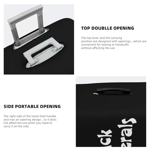 Fuck Liberals Travel Luggage Cover Suitcase Protector Fits 29-32 Inch Case(Black,XL)4