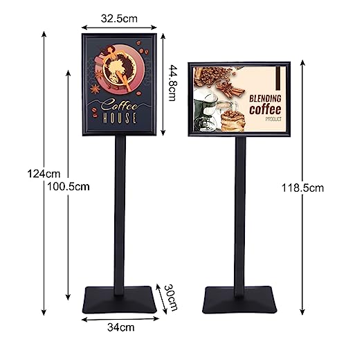 Soporte de acero para señalización RayLove A3 que evita caídas y carteles rotos 4