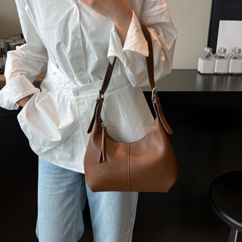 PU Crossbody Bag Trendy Top Handle Handbag Casual Underarm Bag for Women3