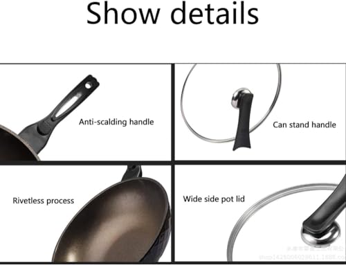 Wok antiadherente para inducción con tapa 32 cm miniatura 6