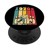1970er Jahre Bowling Retro Vintage Back To The 70s Mottoparty PopSockets mit austauschbarem PopGrip