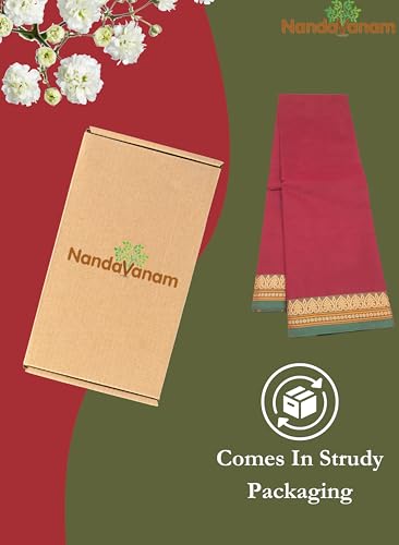 Image of Women's Chettinad Cotton Sarees | Handloom Saree with Blouse | Pure Cotton Sarees for Women Daily use and All Occasion Wear| Soft, Comfort Cotton Saree