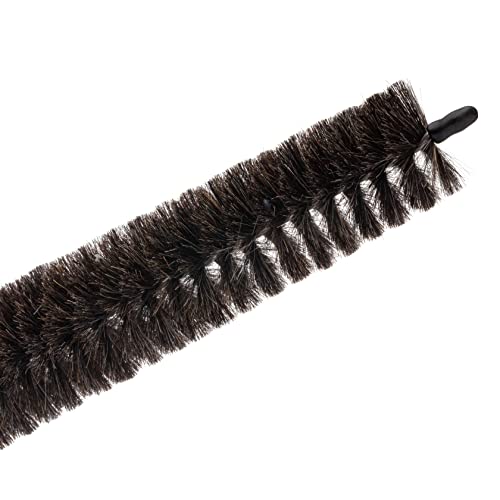 Image of Redecker Dark Goat Hair Radiator Brush with Oiled Beechwood Handle, 39-1 /2-Inches Long