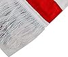 NuJake Red and White Striped Scarf – Soft Knit Sports Fans & Football Supporters #4