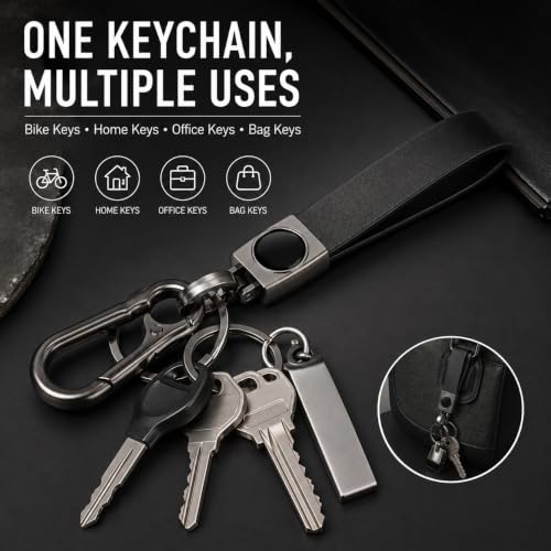 Generic LTDecor Leather & Metal Locking Hook Keychain Susuki - Image 5