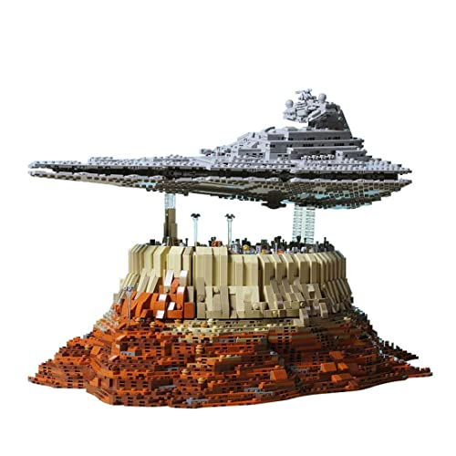 YLPCK Technik Baustein Sternenzerstörer Bauset, Moc Das Imperium über Jedha City, 5162 Klemmbausteine Super Star…