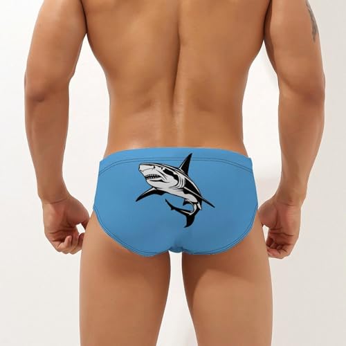 Hammerhead Shark Men's Swimsuit Brief Quick Dry Bikini Swimwear Bathing Suit Beach Swimming Trunks4