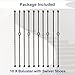 Sidasu 10 Pack Iron Balusters for Staircase Stair Spindles Hollow Single Basket with Double Twist 1/2