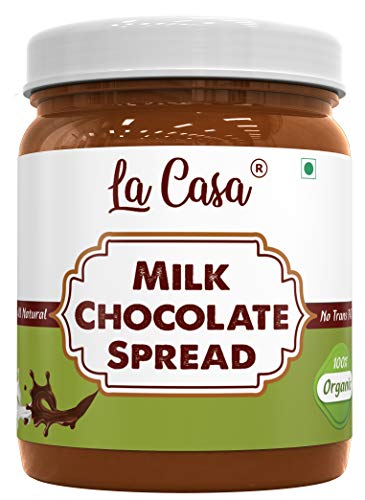 Image of La Casa Milk Chocolate Spread | Vegetarian | All Natural Ganache | No Colors /Essence /Preservatives Used | 350g |