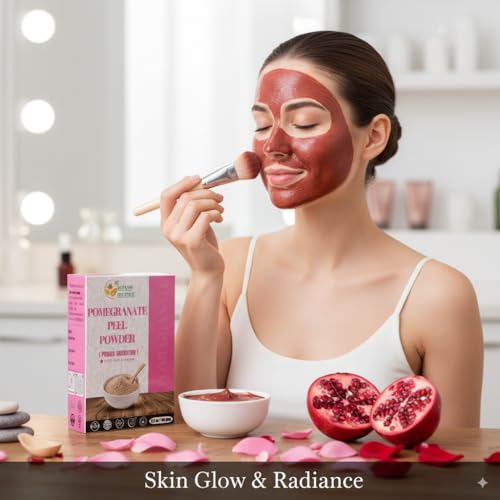 Image of Herbs Botanica Pomegranate Peel Powder 100% Pure & Natural Pomegranate Powder for Herbal Tea, Skincare & DIY Beauty Finely Ground, Additive-Free, Resealable Pack 5.3 oz