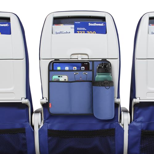 Organizador e armazenamento de assento de avião, capa de mesa de bandeja de avião para itens pessoai