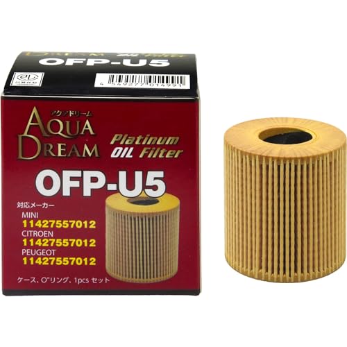 アクアドリーム 自動車用オイルフィルター PLATINUM MINI(ミニ) / CITROEN(シトロエン) / PEUGEOT(プジョー)用 リプレース式 AD-OFP-U5 AQUA DREAM