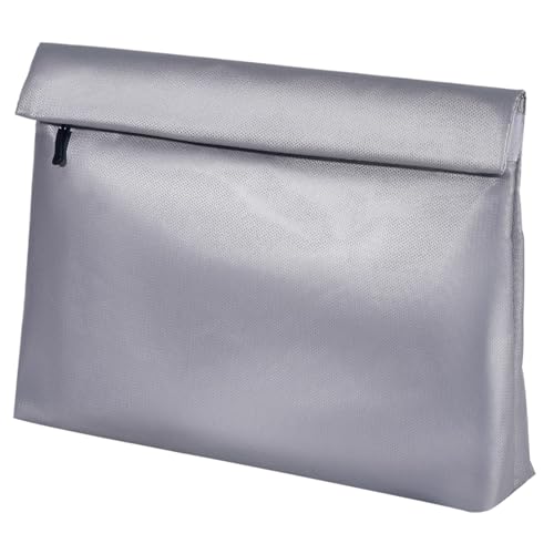 Yhsioaklo de documentos ignífuga - cremallera impermeable, cierre con cerradura | Carpeta resistente al calor, carcasa de almacenamiento A4, organizador seguro ignífugo, soporte impermeable
