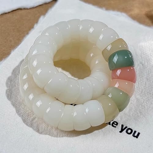 Image of Fidget Bracelet Bodhi Seed Bracelets Anxiety Fidget Bracelets Protection Healing Stretch Alleviate Anxiety Stress Protection Healing Bodhi Jewelry Gifts for Women Men