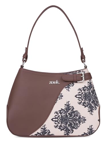 Image of ZOUK Ira Handbag | Stylish Women's Handbag | Luxury Shoulder Bag for Women | Trendy | Fancy Ladies Handbags | Small Purse for Events | Water-Resistant