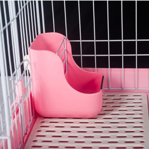 Comedero para conejos y chinchillas de plástico resistente anti derrames 5