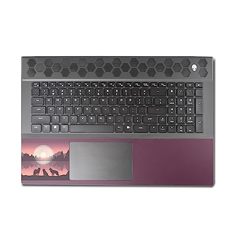 Image of MightySkins Skin Compatible with Alienware M18 R1 (2023) Full Wrap Kit - Wolf Silhouette | Protective, Durable, and Unique Vinyl Decal wrap Cover | Easy to Apply & Change Styles | Made in The USA