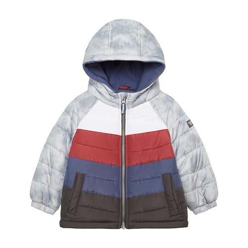 Image of Osh Kosh Boys' Classic Heavyweight Colorblock Puffer Coat
