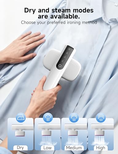 Image of Sundu 2 in 1 Handheld Garment Steamer and Iron for Clothes | 15s Fast Heat-Up 1200W Portable Handheld Steamer Iron 100ml Tank Ceramic Heat Panel Fabric Wrinkle Remover for Home