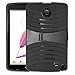 LG G Pad II 8.0 Case / G Pad F 8.0 Case, Rugged High Impact Hybrid Drop Proof Armor Defender Full-body Protection Case Convertible Built in Stand for LG G Pad 2 8.0 (V498), G Pad F 8.0 -BLACK