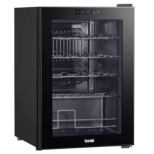 Dellonda Baridi 20 Bottle Wine Cooler Fridge with Digital Touch Screen Controls & LED Light, Black - DH8