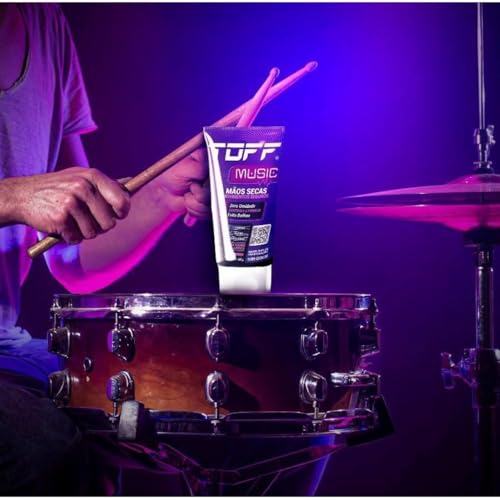 TOFF Music Gel Anti Suor Secativo para Músicos, Zero Umidade, 60g