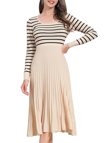 Robe en tricot plissé automne hiver pour vos sorties en ville